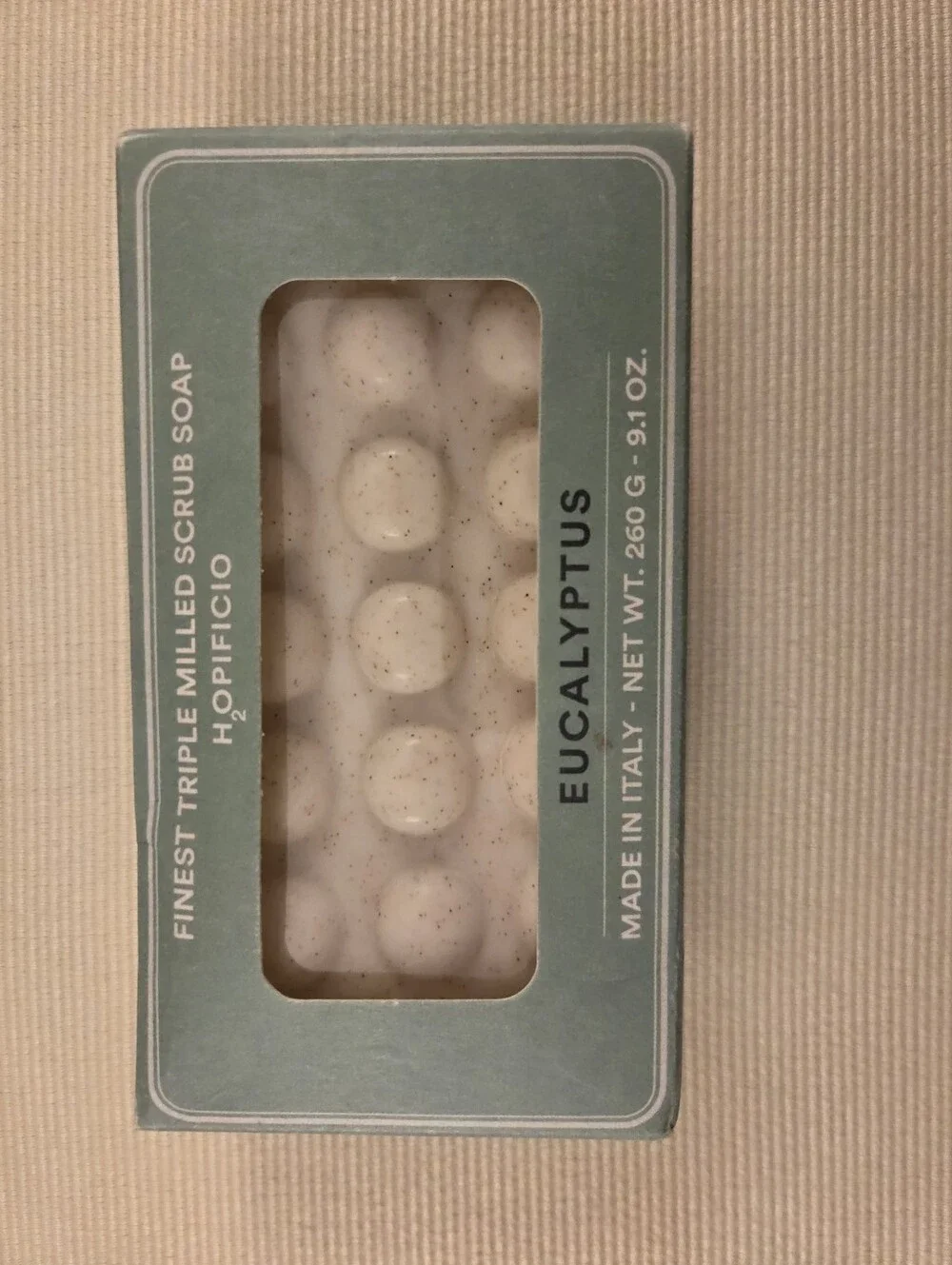 Eucalyptus Triple-Milled Scrub Soap - Made In Italy. 9.1 Oz Triple Milled Soap B